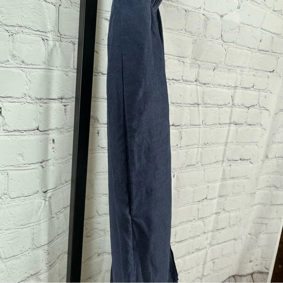 COS Navy Lightweight Midi Skirt Pockets Size 4 - Picture 2 of 7